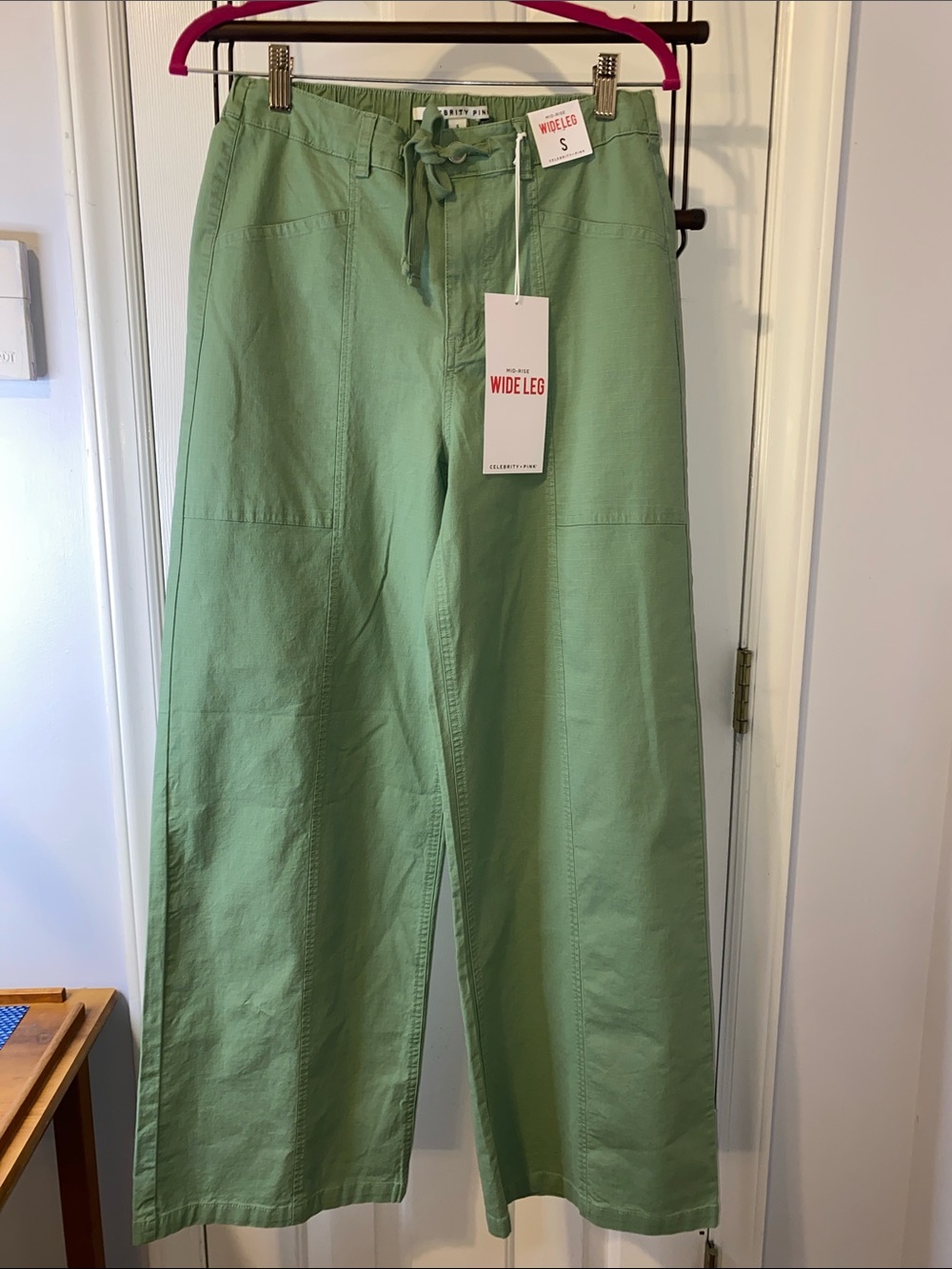 NWT 2 pairs of Celebrity Pink mid-rise wide leg pants sz. S
